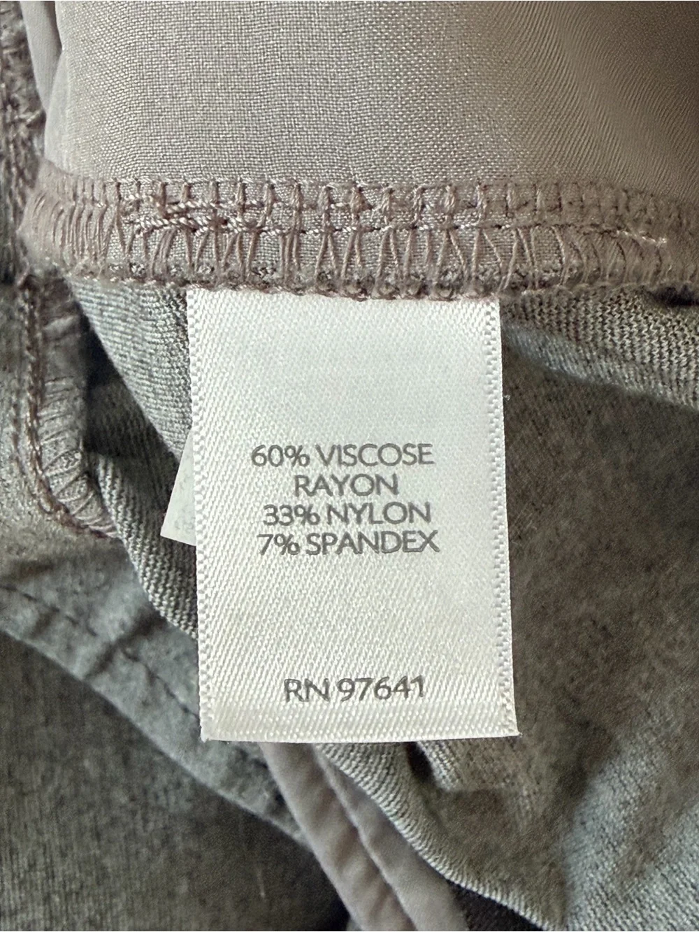 J. Jill Ponte Slim Leg Trousers Gray Pull On Stretch Pants XL NWT